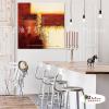 純抽象B392 純手繪 油畫 方形 紅褐 暖色系 幾何 裝飾 畫飾 無框畫 民宿 餐廳 室內設計