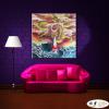 龍27 純手繪 油畫 方形 多彩 中性色系 動物 神話 藝術畫 掛畫 生肖 客廳 裝潢 室內設計