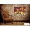龍64 純手繪 油畫 橫幅 紅黃 暖色系 動物 神話 藝術畫 掛畫 生肖 客廳 裝潢 室內設計