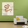 蛇07 純手繪 油畫 直幅 灰褐 中性色系 動物 大自然 藝術畫 掛畫 生肖 客廳 裝潢 室內設計
