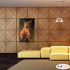馬05 純手繪 油畫 直幅 褐咖 中性色系 動物 大自然 藝術畫 掛畫 生肖 客廳 裝潢 室內設計