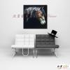 馬09 純手繪 油畫 方形 褐黑 中性色系 動物 大自然 藝術畫 掛畫 生肖 客廳 裝潢 室內設計