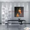 馬12 純手繪 油畫 直幅 褐黑 中性色系 動物 大自然 藝術畫 掛畫 生肖 客廳 裝潢 室內設計