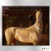 馬28 純手繪 油畫 橫幅 褐咖 中性色系 動物 大自然 藝術畫 掛畫 生肖 客廳 裝潢 室內設計