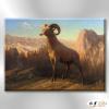 羊04 純手繪 油畫 橫幅 褐咖 中性色系 動物 大自然 藝術畫 掛畫 生肖 客廳 裝潢 室內設計