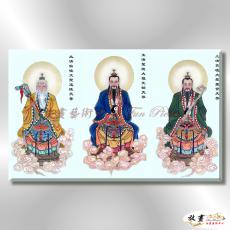 宗教肖像FR071 純手繪 油畫 橫幅 多彩 中性色系 文化 吉祥 禪意 風水 命理 禮佛 修道 文藝品