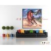 馬109 純手繪 油畫 方形 褐咖 中性色系 動物 大自然 藝術畫 掛畫 生肖 客廳 裝潢 室內設計