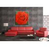 玫瑰251 純手繪 油畫 方形 紅色 暖色系 寫實 掛畫 無框畫 民宿 室內設計 居家佈置