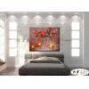 玫瑰310 純手繪 油畫 橫幅 紅橙 暖色系 寫實 掛畫 無框畫 民宿 室內設計 居家佈置