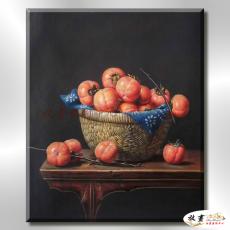 柿子ST158 純手繪 油畫 直幅 橙黑 中性色系 無框畫 事事圓滿 好事連連 鴻運當頭 餐廳