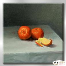 橘子ST178 純手繪 油畫 方形 橙灰 中性色系 無框畫 圓圓滿滿 平安大吉 鴻運當頭 餐廳