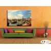 地中海風景De121 純手繪 油畫 橫幅 褐藍 中性色系 浪漫 歐式 咖啡廳 民宿 餐廳 海岸線 藝術品
